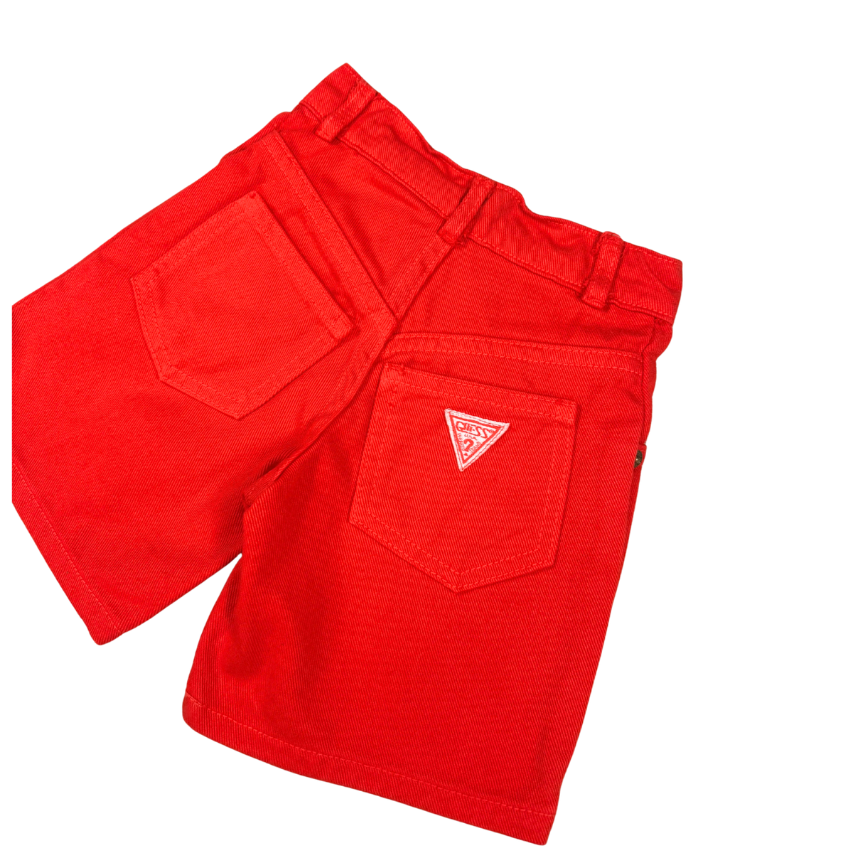 Vintage Baby Guess Red Denim Shorts – 2Y