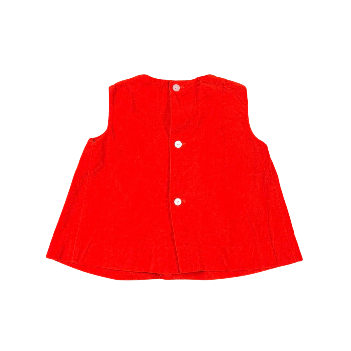 Vintage Joyeux Happy Kids Red Velvet Baby Dress – 12M