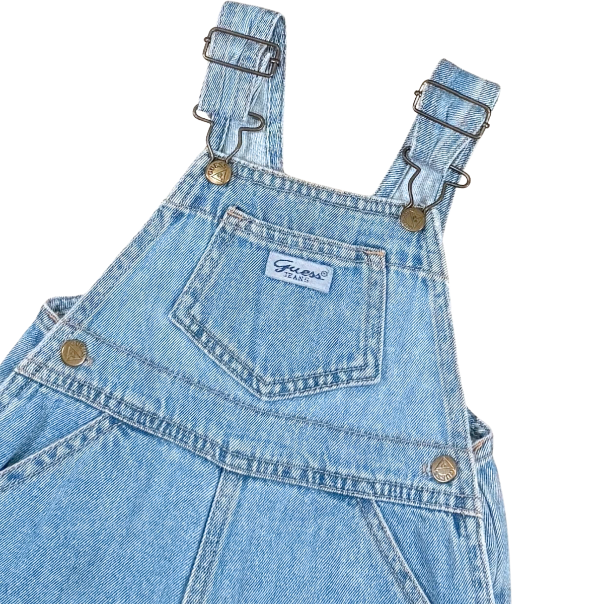 Vintage Baby Guess Denim Shortalls – 12M