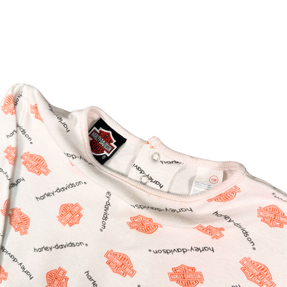 Vintage Harley-Davidson All-Over Print Romper 12-18M