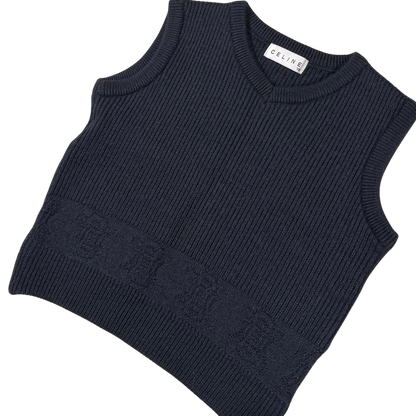 Vintage Celine Knit Vest | 3–4Y