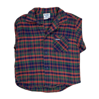 Vintage OshKosh B'gosh Plaid Flannel Shirt – 2Y