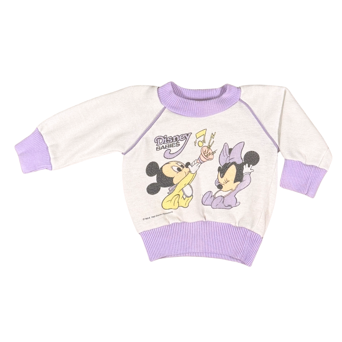 Vintage 1984 Disney Babies Mickey & Minnie Sweatshirt – 0–6M