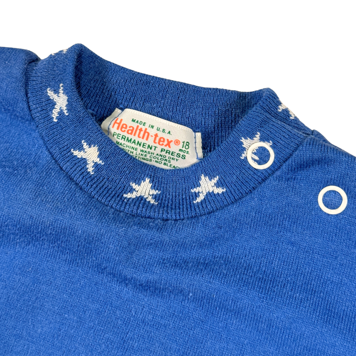 Vintage 70s Health-Tex Blue Star T-Shirt – 18M