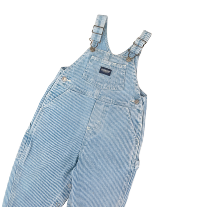 Vintage OshKosh Hickory Stripe Overalls – 12M