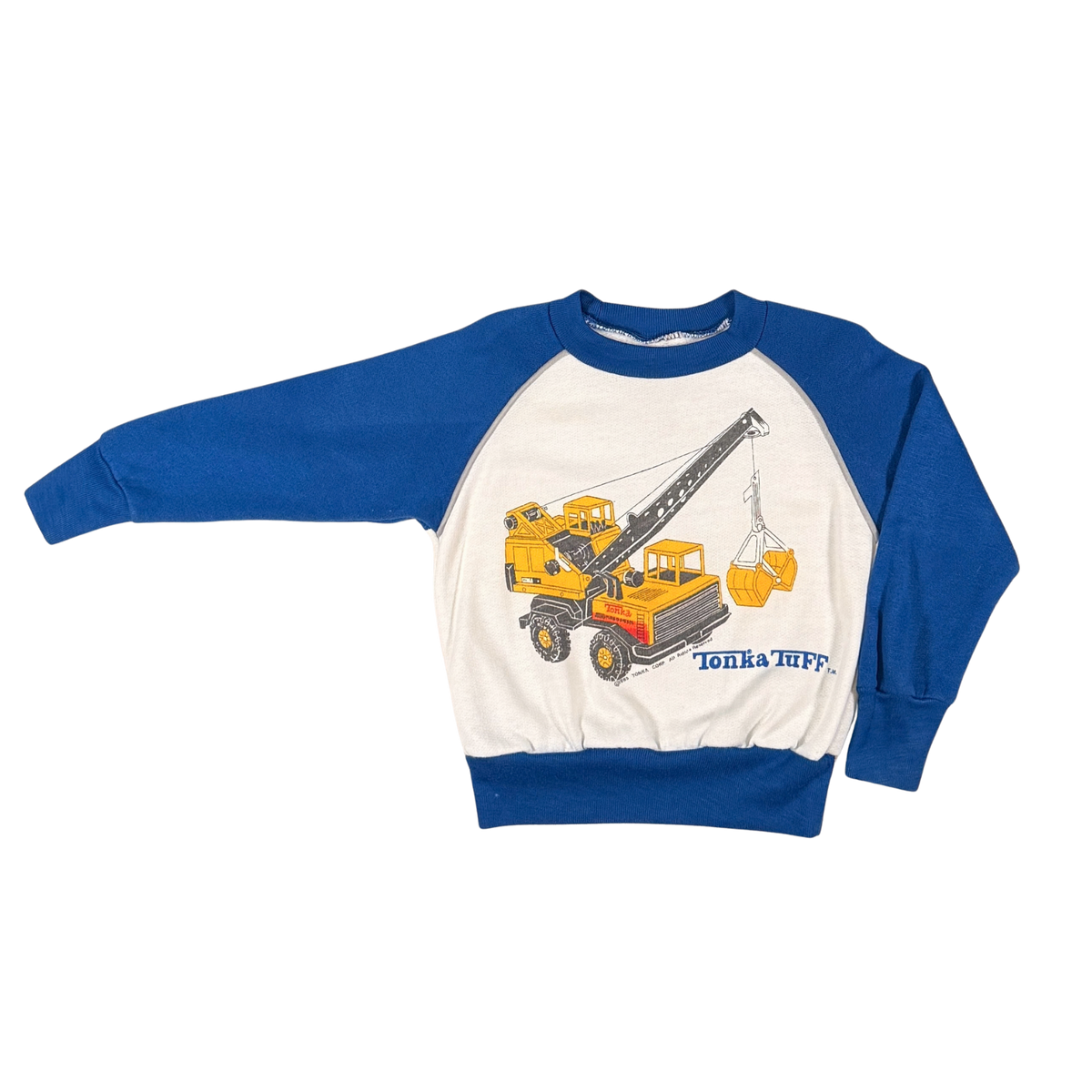 Vintage 1985 Tonka Tuff Crane Sweatshirt – 3–4Y