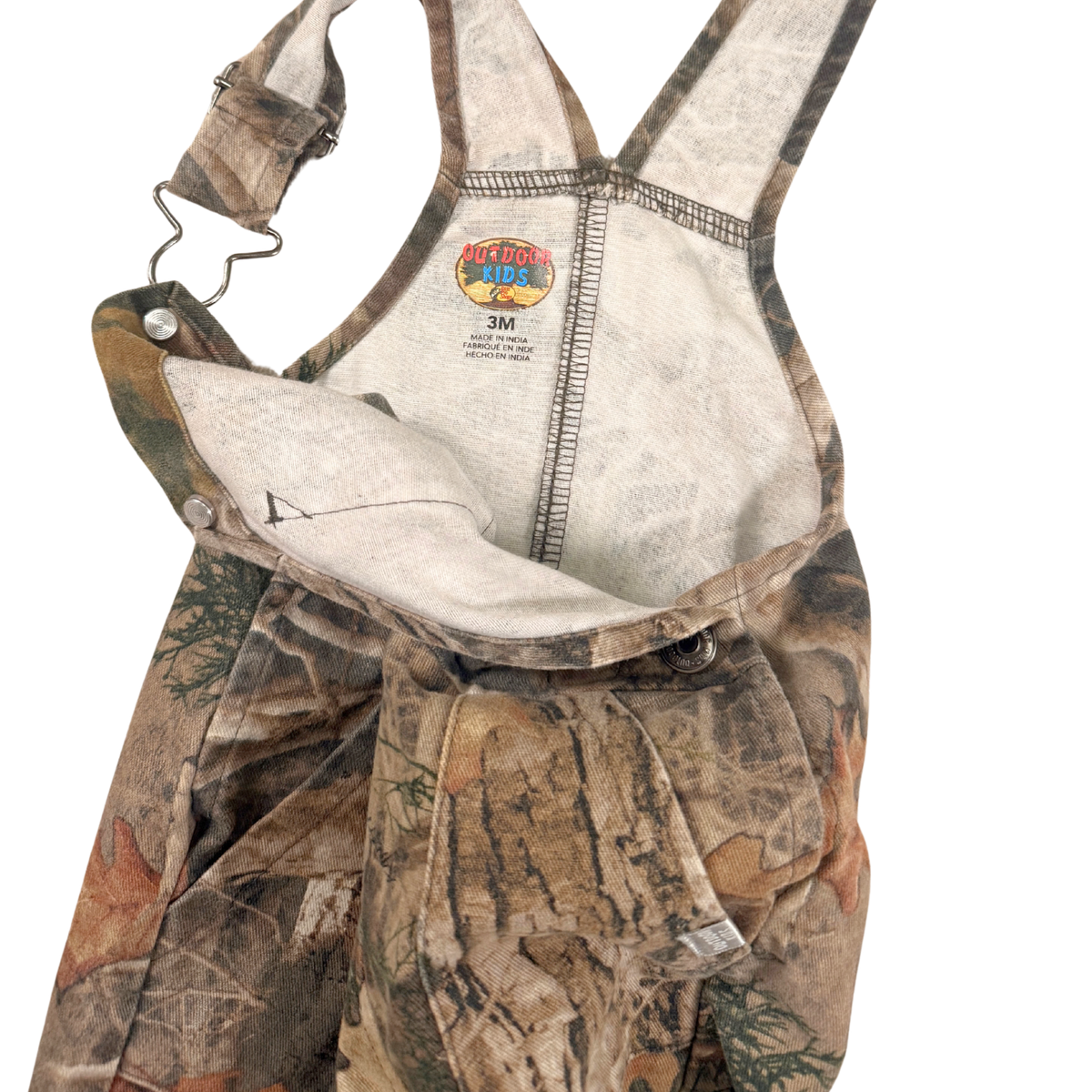 Vintage Outdoor Kids Camo Baby Overalls – 3M
