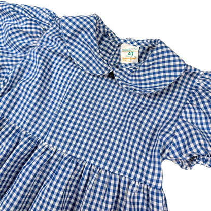 Vintage Toddletime Gingham Puff Sleeve Dress – 4T