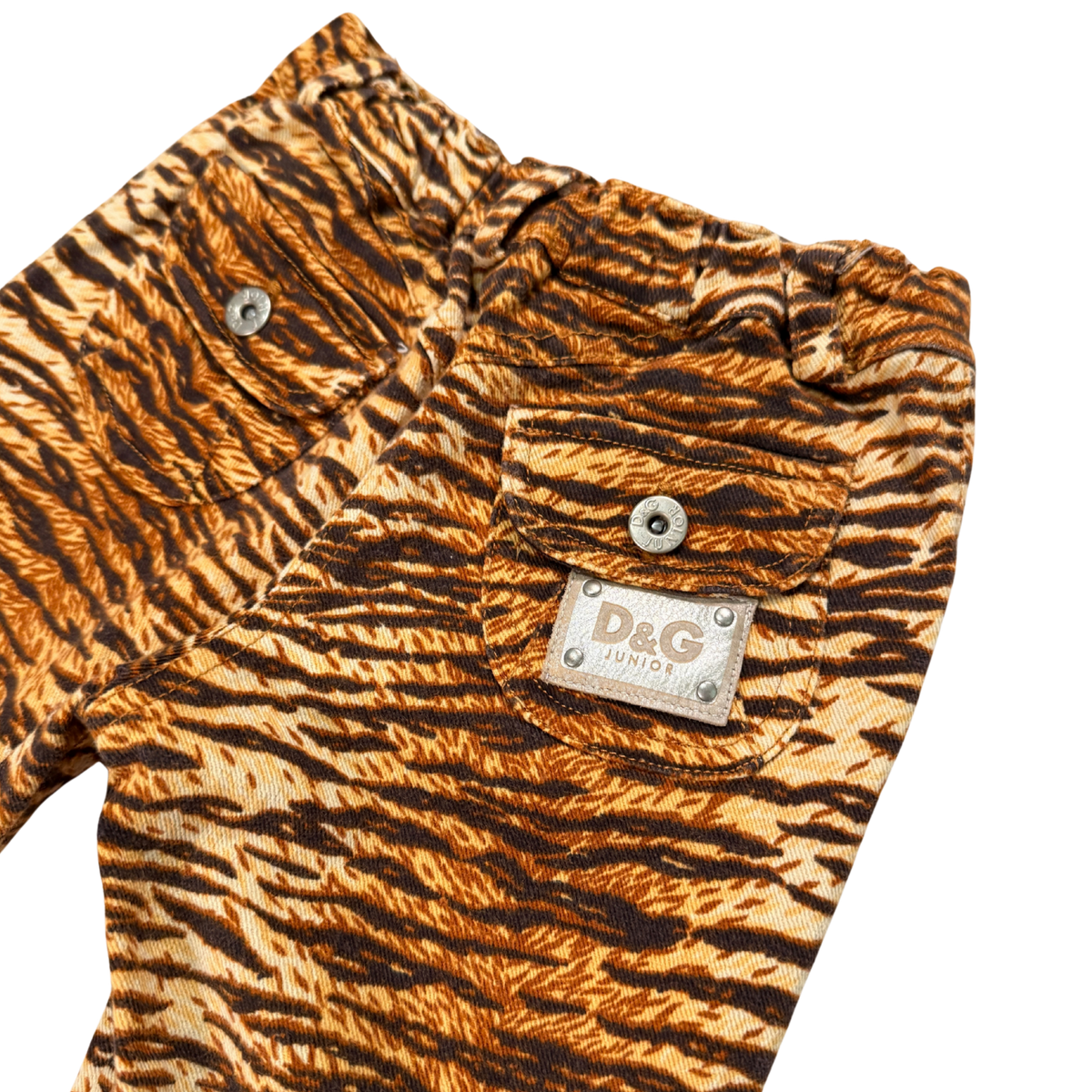 Vintage D&G Junior Tiger Print Baby Pants – 9–12M