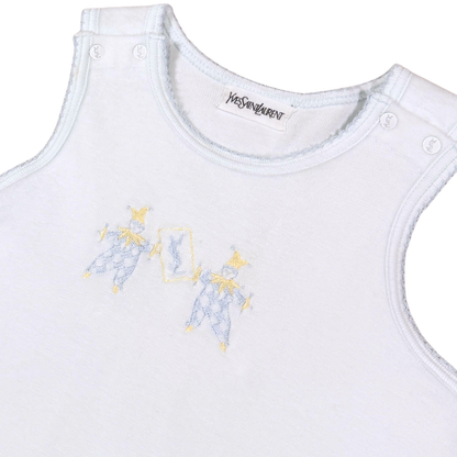 Vintage Yves Saint Laurent Baby Velour Romper 12–18M