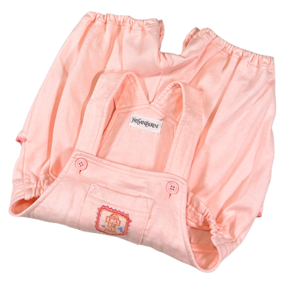 Vintage Yves Saint Laurent Pink Baby Romper | 6M-12