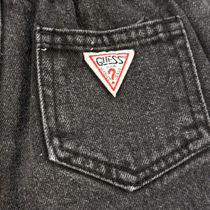 Vintage Baby Guess Black Denim Shorts – 4Y