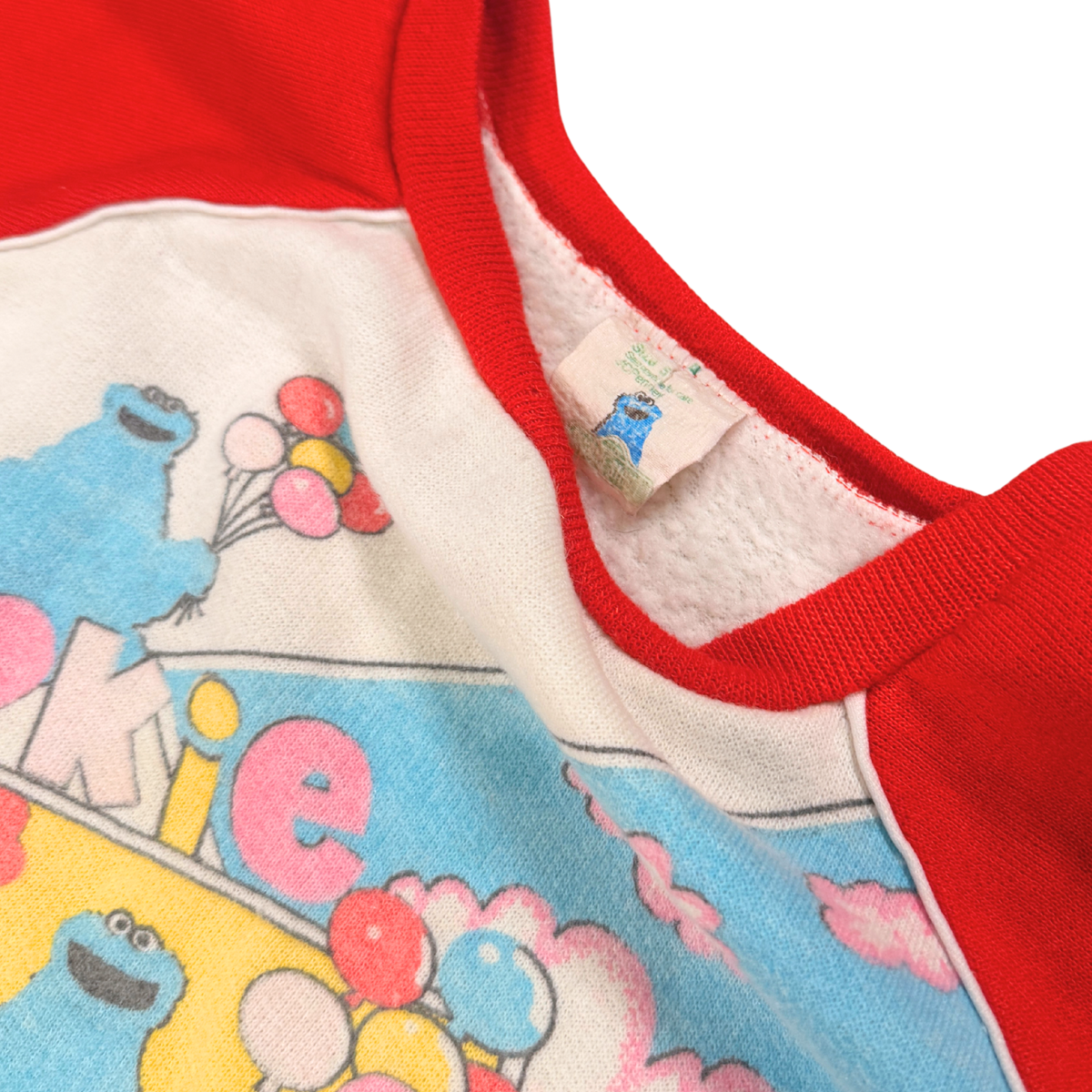 Vintage 80s Sesame Street Cookie Monster Sweatshirt – 5Y