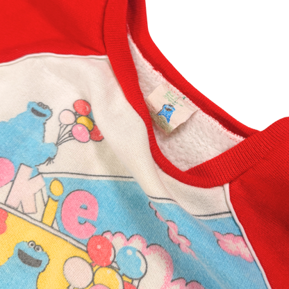 Vintage 80s Sesame Street Cookie Monster Sweatshirt – 5Y