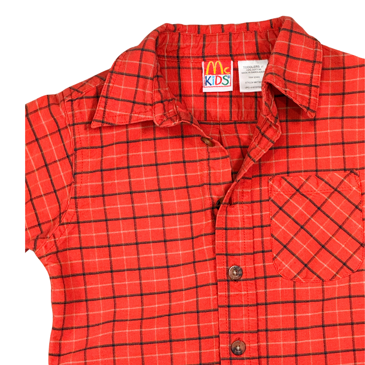 Vintage McKids Plaid Flannel Shirt – 3Y