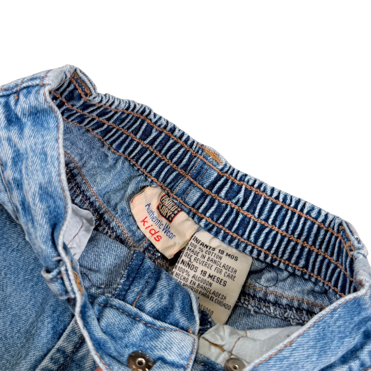 Vintage Faded Glory Star Trim Jeans – 18M