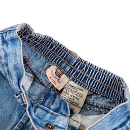 Vintage Faded Glory Star Trim Jeans – 18M