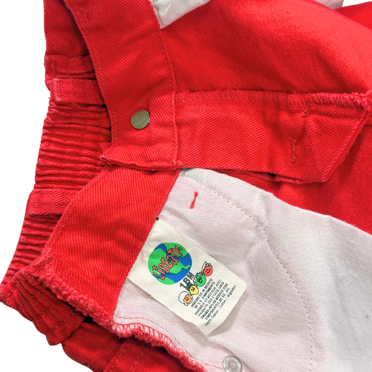 Vintage Liberty Red Denim Shorts | 18M