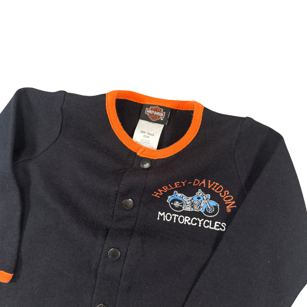 Vintage Harley-Davidson Baby Cardigan - 3-6M
