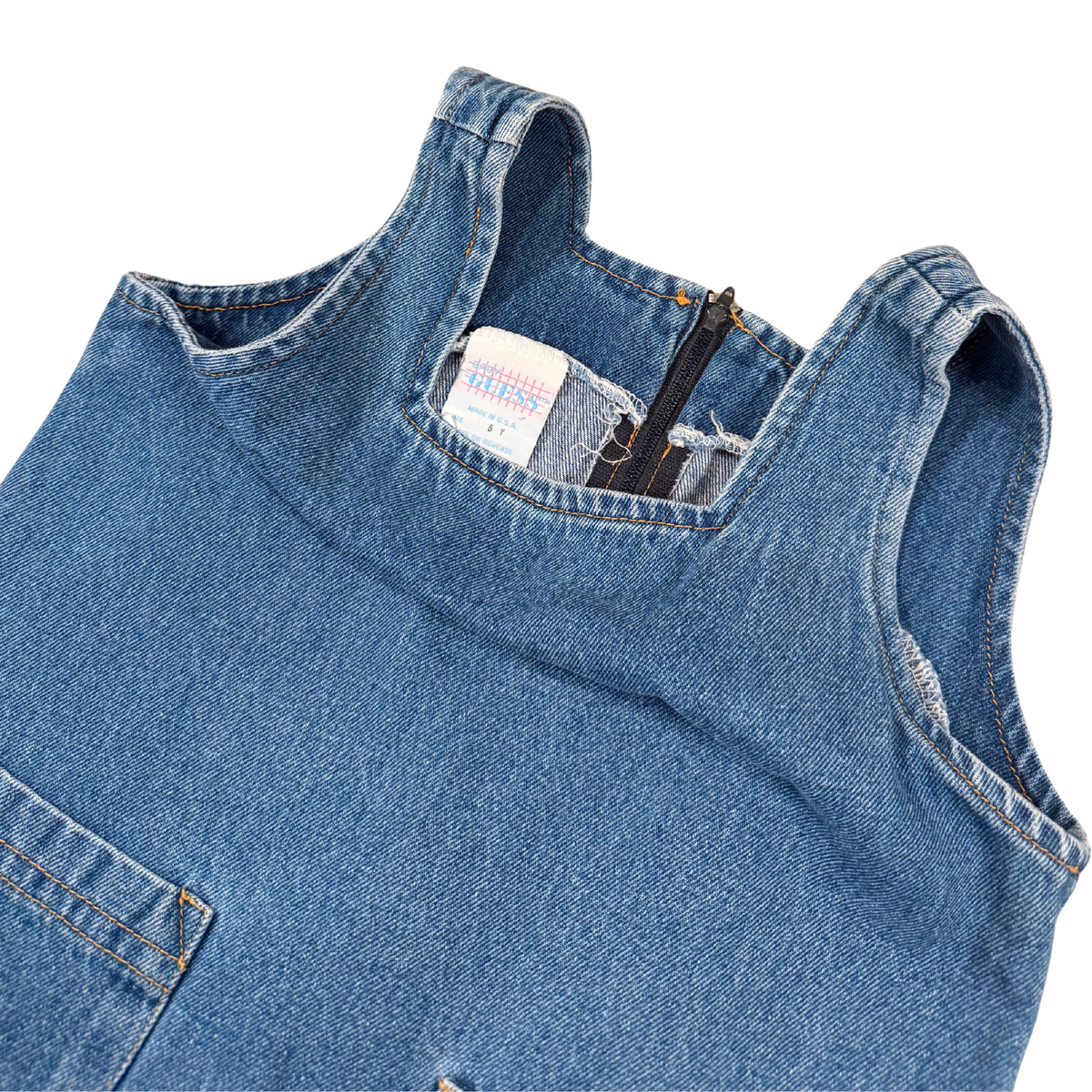 Vintage 90s Baby Guess Denim Dress – 5Y