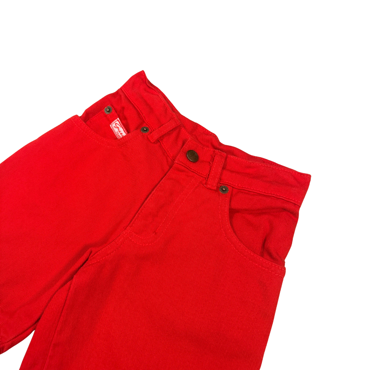Vintage Baby Guess Red Denim Shorts – 2Y