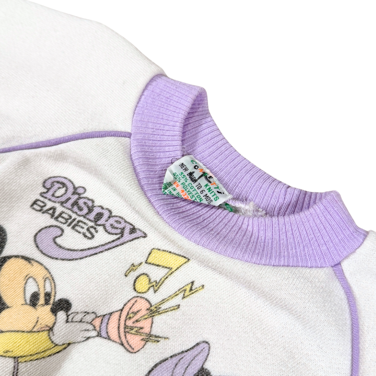 Vintage 1984 Disney Babies Mickey & Minnie Sweatshirt – 0–6M