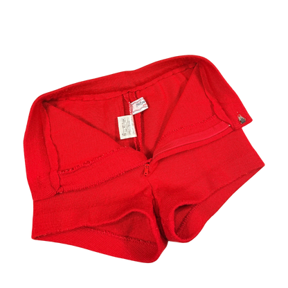 Vintage Yves Saint Laurent Red Knit Shorts – 3Y