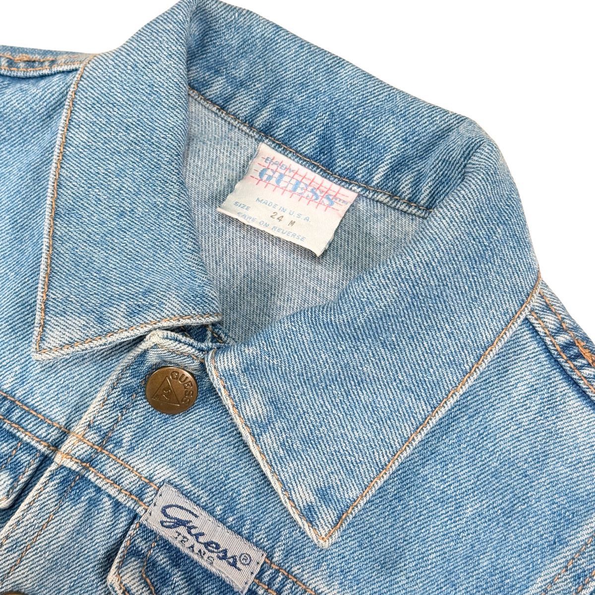 Vintage 90s Baby Guess Denim Jacket – 24M