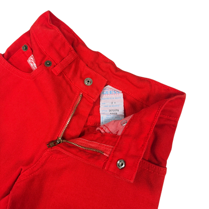 Vintage Baby Guess Red Denim Shorts – 2Y