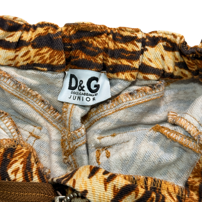 Vintage D&G Junior Tiger Print Baby Pants – 9–12M