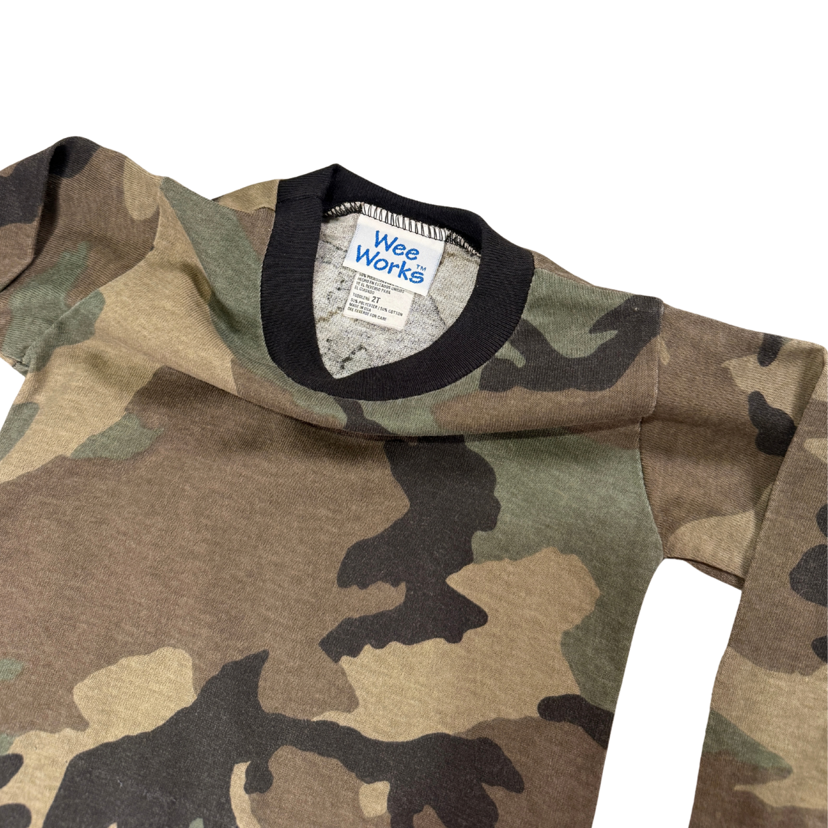 Vintage 90s Single Stitch Camo Long Sleeve – 2T