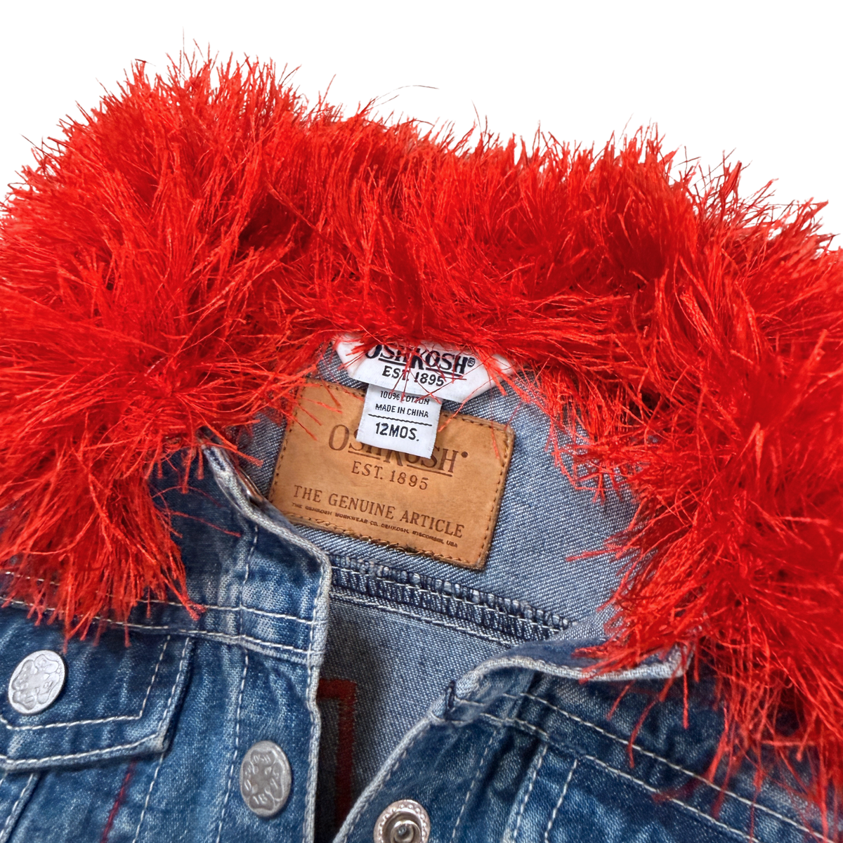Rare Vintage Custom OshKosh Disney Denim Jacket – 12M