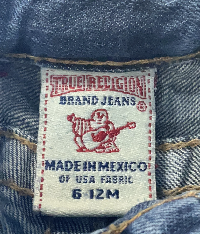 True Religion Baby Jeans – Size 6–12 Months