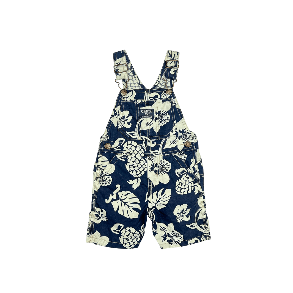 OshKosh Vintage Tropical Overalls – 18 Months