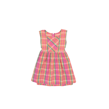 YSL Vintage Pink Plaid Dress – Size 4–5Y