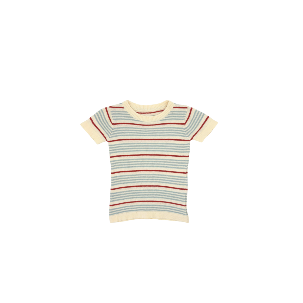 Vintage Striped Knit T-Shirt – 12–18 Months