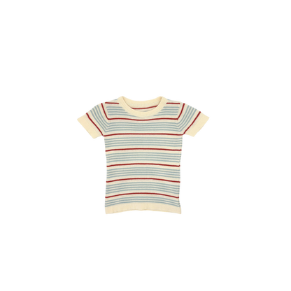 Vintage Striped Knit T-Shirt – 12–18 Months