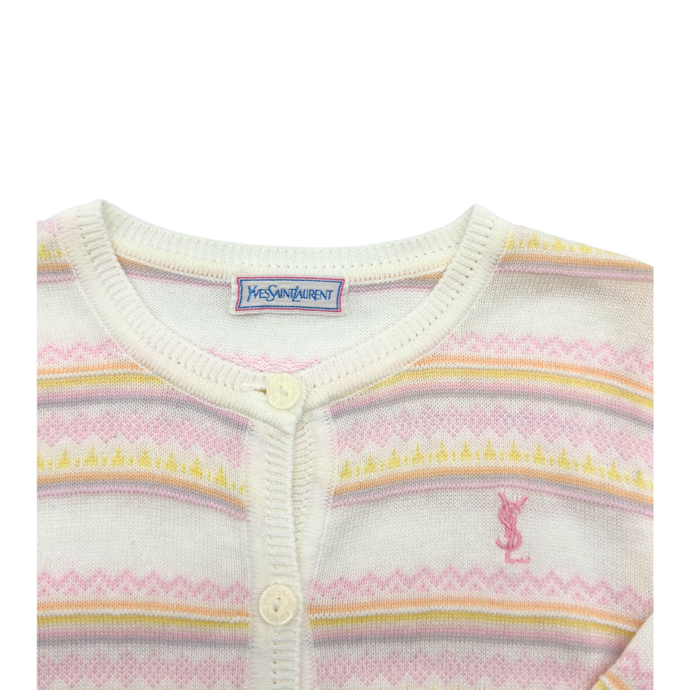 Yves Saint Laurent Enfants Pastel Cardigan – 12–18 Months
