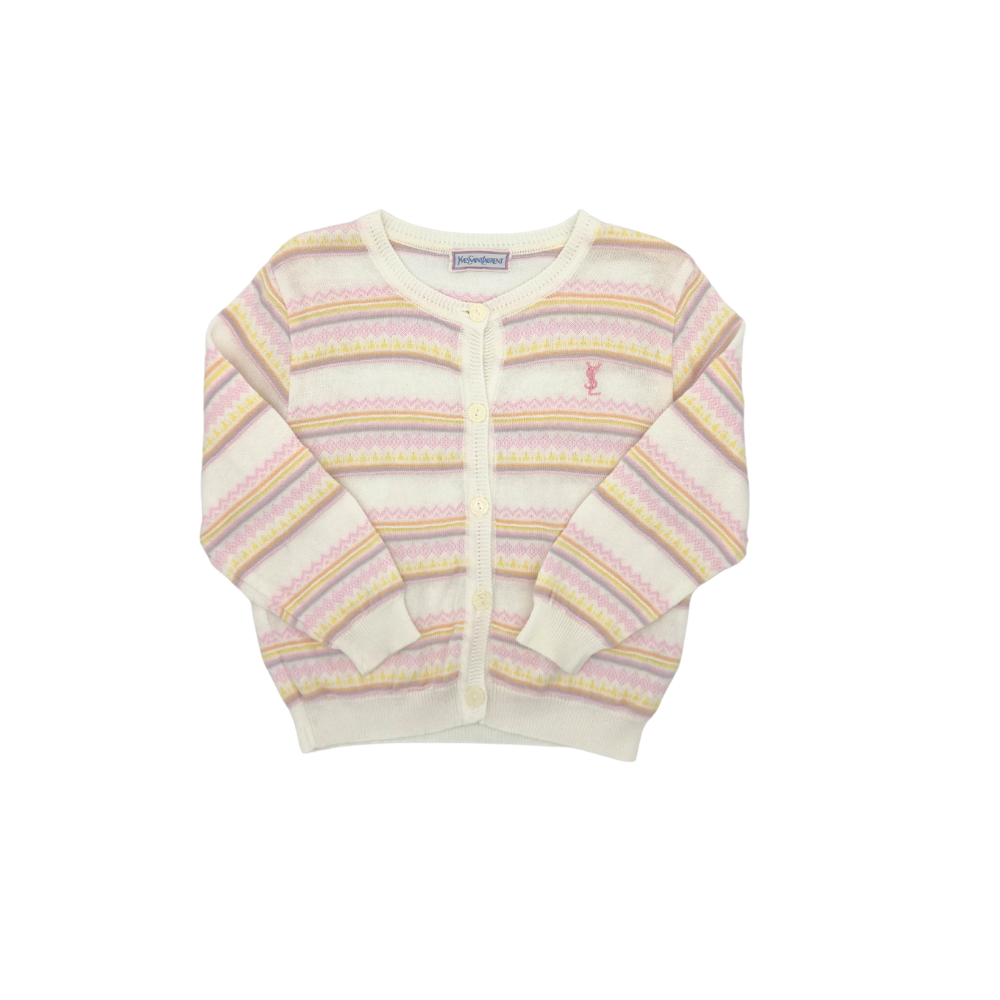 Yves Saint Laurent Enfants Pastel Cardigan – 12–18 Months