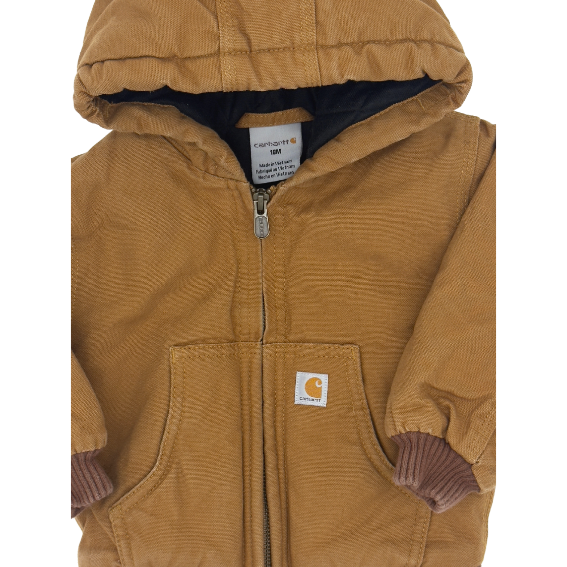 Carhartt Duck Hooded Jacket – Size 18M