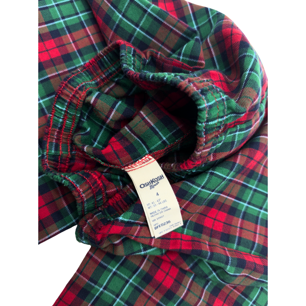 OshKosh Vintage Plaid Pants – Size 4