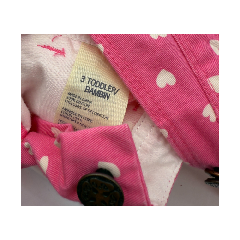 OshKosh Heart Print Overalls — Size 3
