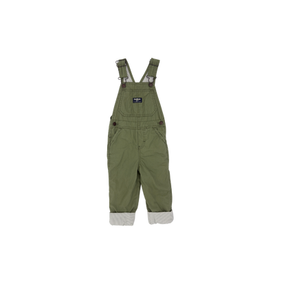 OshKosh Olive Green Overalls — Size 3T