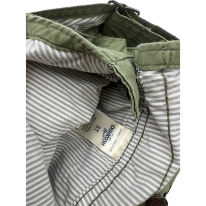 OshKosh Olive Green Overalls — Size 3T