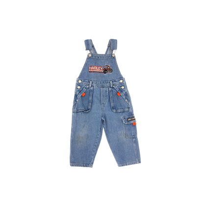 Harley Davidson Denim Overalls – Size 3–4Y