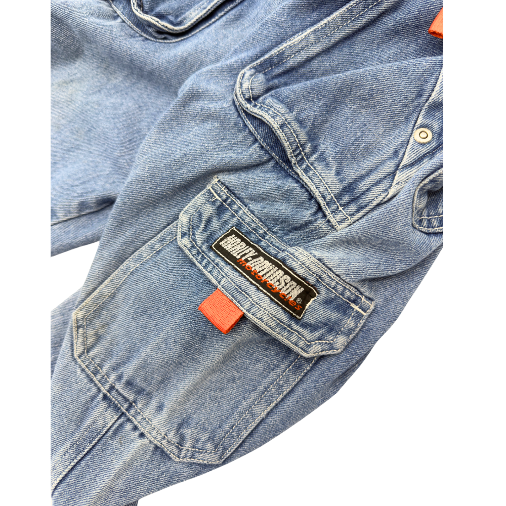 Harley Davidson Denim Overalls – Size 3–4Y