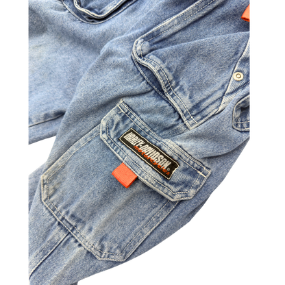 Harley Davidson Denim Overalls – Size 3–4Y