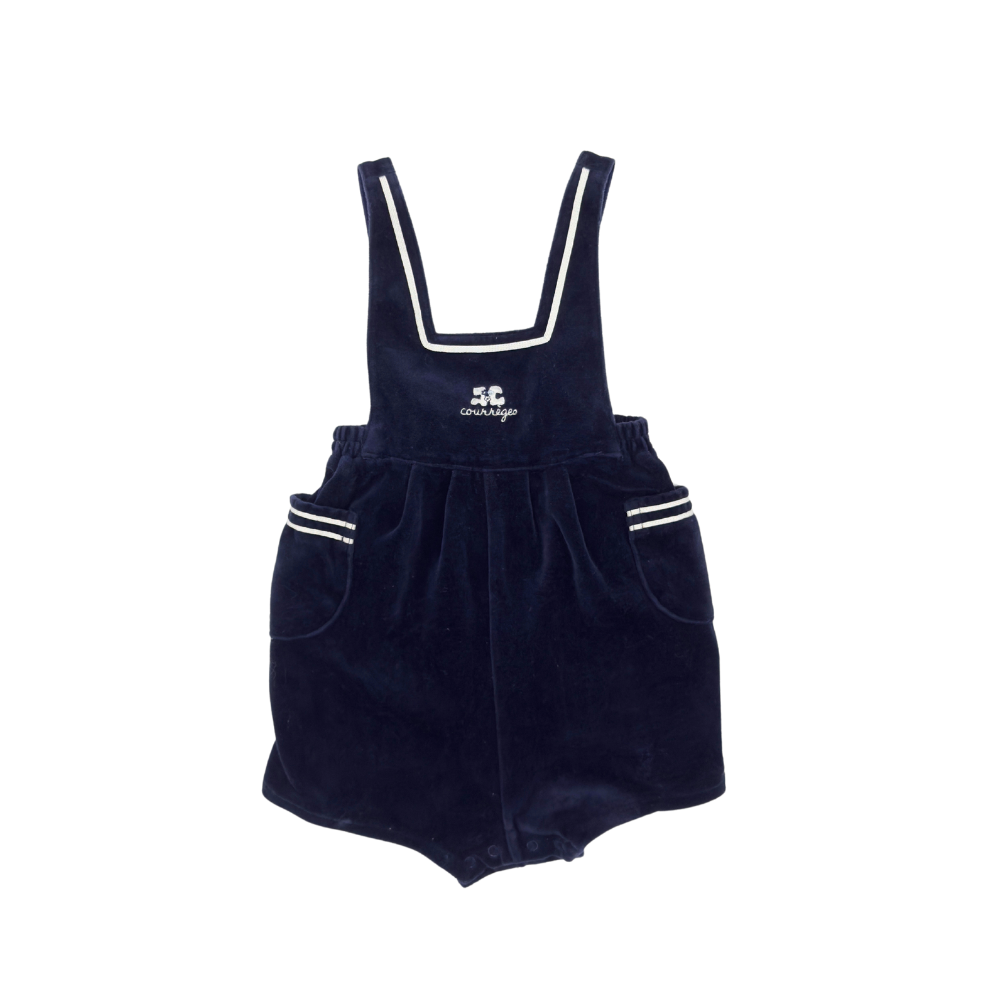 Courrèges Velvet Overalls – Size 18-24M