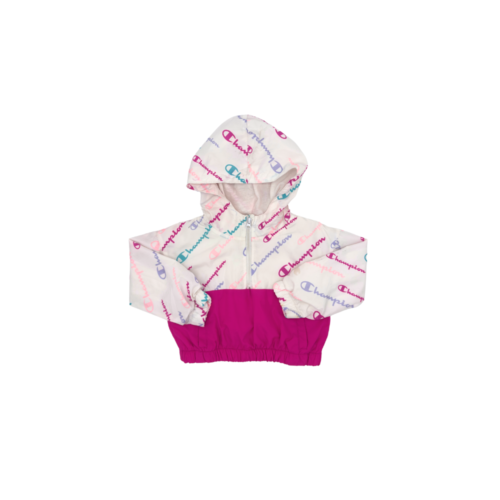 Champion Vintage Pink Windbreaker – Size 12M