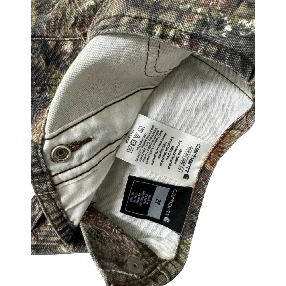 Carhartt Camo Overalls – Size 2T